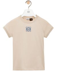 Loewe - Anagram Embroidered Small Fit T-Shirt - Lyst