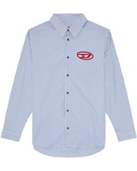 DIESEL - S-Simply-E Striped Long-Sleeved Shirt - Lyst