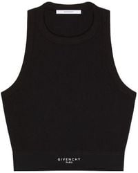 Givenchy - Stretch-Cotton Crop Top - Lyst