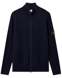 Stone Island - Logo Patch Zip-Up Jumper - Lyst