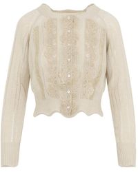 Ermanno Scervino - Aphyi Lace Knit Cardigan - Lyst