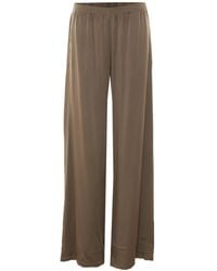 Fabiana Filippi - Shiny Satin Wide-Leg Pants - Lyst