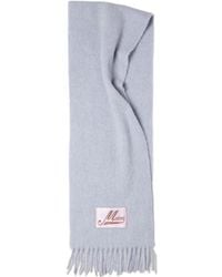 Marni - Logo Patch Fringed Scarf - Lyst