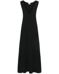 KHAITE - Keran Smooth Viscose Blend Long Dress - Lyst
