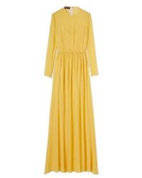 Gucci - Long Silk Georgette Dress - Lyst