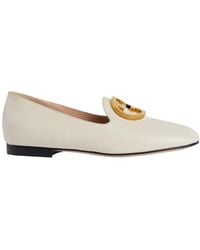 Gucci - Blondie Logo-Plaque Loafers - Lyst