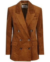 Isabel Marant - Isabel Marant Étoile Double-Breasted Corduroy Blazer - Lyst