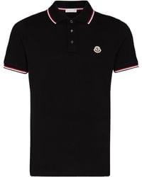 Moncler - Logo Patch Short-Sleeved Polo Shirt - Lyst