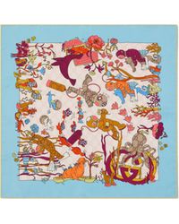 Gucci - Graphic Print Scarf - Lyst