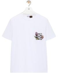 Loewe - X Paula's Ibiza Anagram-Embroidered T-Shirt - Lyst