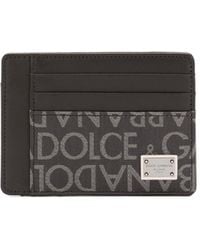 Dolce & Gabbana - Coated Jacquard Card Holder - Lyst