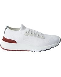 Brunello Cucinelli - Knit Sneakers - Lyst