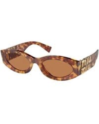 Miu Miu - Eyewear Cat-Eye Frame Sunglasses - Lyst