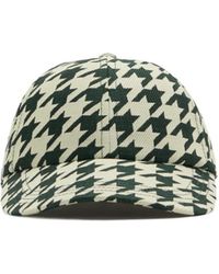Burberry - Houndstooth-Pattern Cotton Cap - Lyst