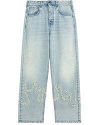 Barrow - Embellished Straight-Leg Jeans - Lyst