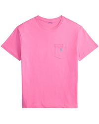 Polo Ralph Lauren - Embroidered-Logo Pocket T-Shirt - Lyst