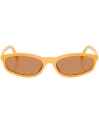 Miu Miu - Eyewear Rectangular Frame Full Rim Sunglasses - Lyst
