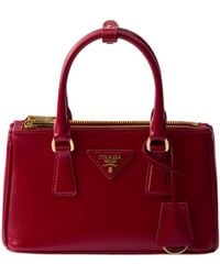 Prada - Galleria Patent Saffiano Leather Mini-Bag - Lyst