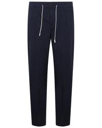 Eleventy - Straight-Leg Drawstring Trousers - Lyst