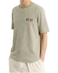 Maison Kitsuné - Maison Kitsuné Twin Fox Patch T-Shirt - Lyst