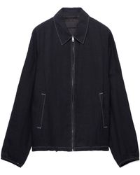 Prada - Cotton Blouson Jacket - Lyst