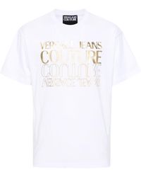 Versace Jeans Couture - Couture Logo Printed Crewneck T-Shirt - Lyst