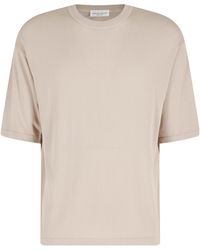 Roberto Collina - Crewneck Knitted T-Shirt - Lyst