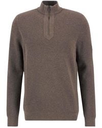 Barbour - Crawley Half Zip Jumper - Lyst