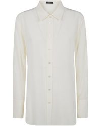 JOSEPH - Pointed Collar Long-Sleeved Shirt - Lyst