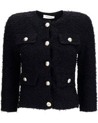 Balmain - Textured Buttoned Cardigan - Lyst