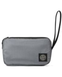 Stone Island - Logo-Patch Wristlet Clutch Bag - Lyst