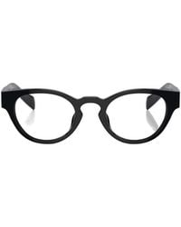 Prada - Eyewear Oval Frame Glasses - Lyst