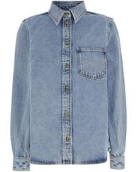 TOTEME - Totême Buttoned Long Sleeved Denim Shirt - Lyst