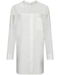 MM6 by Maison Margiela - Panelled Long Sleeved Shirt - Lyst