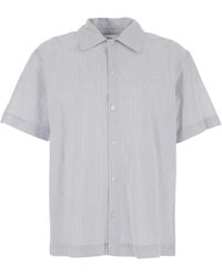 DUNST - Holiday Striped Short-Sleeve Shirt - Lyst