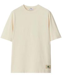 Burberry - Logo Patch Crewneck T-Shirt - Lyst