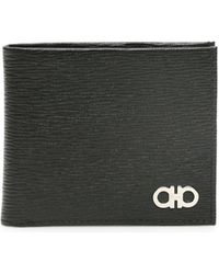 Ferragamo - Ferragamo Gancini Logo Plaque Bi-Fold Wallet - Lyst