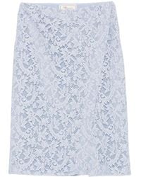 Blumarine - Slit Skirt - Lyst