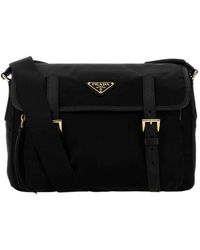 Prada - Flap-Over Shoulder Bag - Lyst