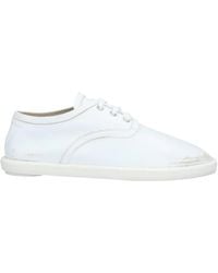 MM6 by Maison Margiela - Simple Leather Lace-Up Shoes - Lyst