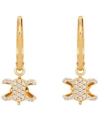 Celine - Triomphe Solitaire Sparkle Earrings - Lyst