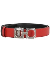 Ferragamo - Gancini Belt Buckle Double-Sided Belt - Lyst