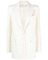 P.A.R.O.S.H. - Long-Sleeve Single-Breasted Blazer - Lyst