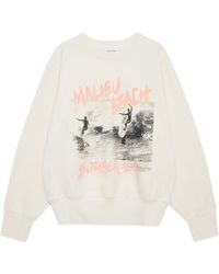Anine Bing - Patterned Crew Neck Long Sleeve Sweatshirt - Lyst