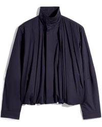 Lemaire - Soft Pleated High-Neck Jacket - Lyst