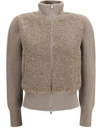 Herno - Zip-Up Knitted Cardigan - Lyst