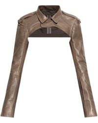 Rick Owens - Cropped Strap Detail Jacket - Lyst