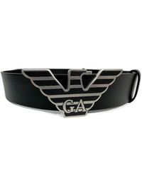 Emporio Armani - Logo Belt - Lyst
