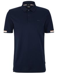 BOSS - Boss Rubberized Logo Regular-Fit Polo Shirt - Lyst