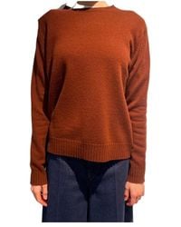 Max Mara - Crew Neck Long-Sleeved Knitwear - Lyst